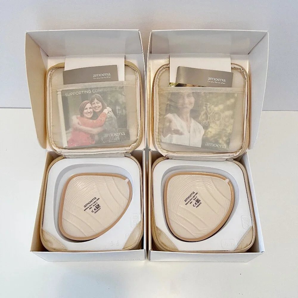 Amoena Prosthetic Breast Forms for Mastectomy, Set of 2, Natura Xtra Light 2S - Picture 2 of 5